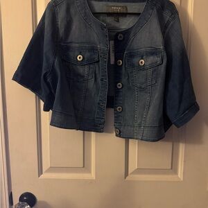 Torrid Blue Denim Cropped Jacket